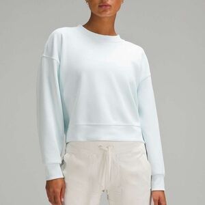 Lululemon Athletica Ocean Air Softstreme Cropped Crew Pullover